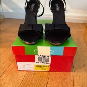 Charles by Charles David Black Heeled Sandals